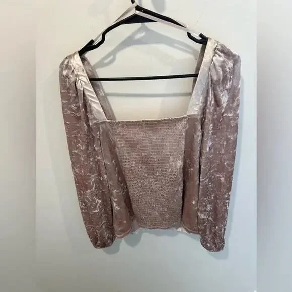 NWOT Anthropologie Jessima Velvet Corset Top Pink XL - Picture 6 of 8